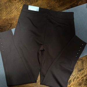 Chico’s Pinterest Rivet Stud Legging in Cocoa Bean Size 1 (US 8)